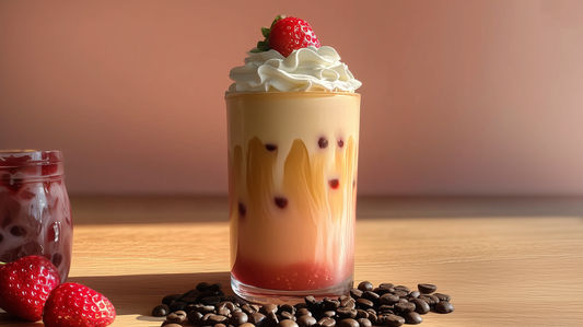 Iced Strawberry Mushroom Coffee