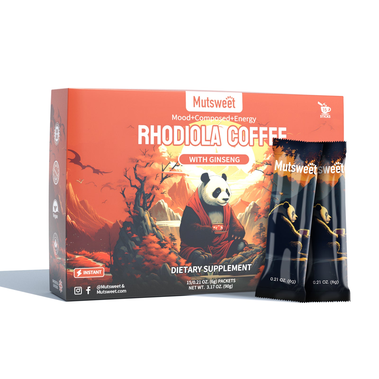 Rhodiola Rosea Coffee with Ginseng