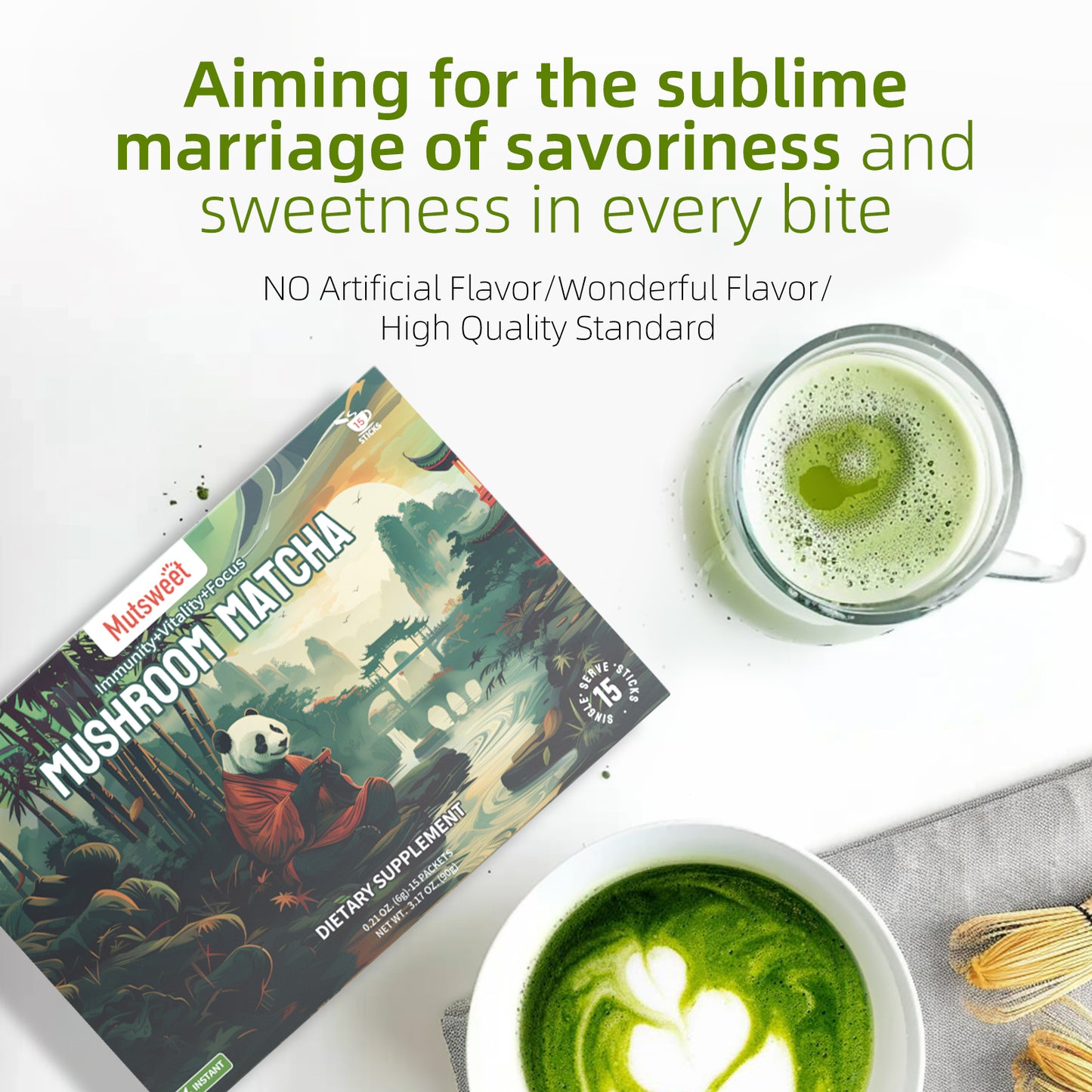 Mutsweet Matcha Green Tea Powder